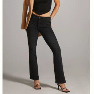 ANTHROPOLOGIE | Pilcro High Rise Bootcut Black Jeans 26